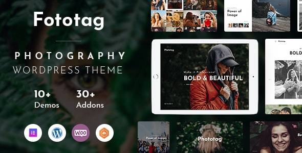 Fototag v1.3.7 – Photography WordPress Theme Download