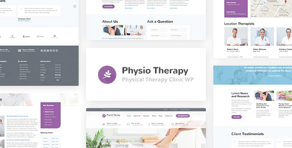 Physio v3.1.1 – Physical Therapy & Medical Clinic WordPress Theme Download