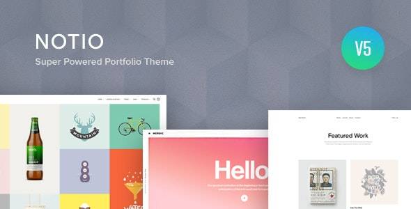 Notio v.5.6.2 Creative Portfolio WordPress Theme Download