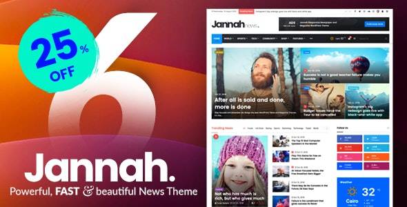 Jannah News v7.1.3 Newspaper Magazine News BuddyPress WordPress Theme Download (Updated)