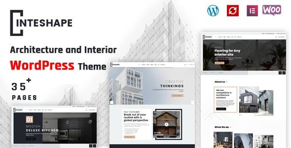 Inteshape v1.3 – Architecture and Interior WordPress Theme Download