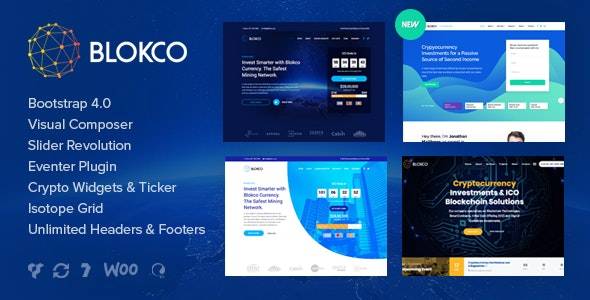 Blokco v.2.4 – Cryptocurrency WordPress Theme Download