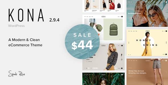 Kona v.2.9.41 – Modern & Clean ECommerce WordPress Theme Download