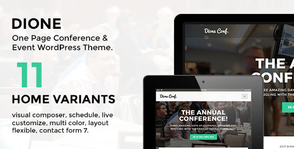 Dione v1.2.4 Conference & Event WordPress Theme Download