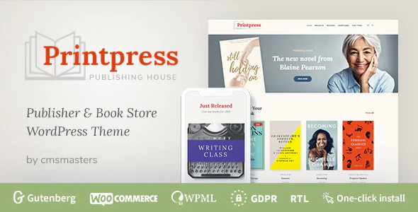 Printpress v1.1.4 Book Publishing WordPress Theme Download