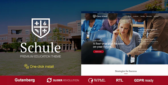 Schule v1.1.9 School & Education WordPress Theme Download