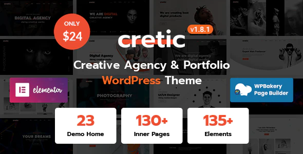 Cretic v1.8.4 (Updated) – Creative Agency WordPress Theme Download