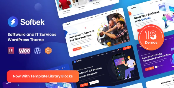 Softek v3.0.3 – Software & IT Solutions WordPress Theme Download (Updated)