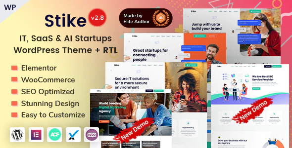 Stike v2.9 – IT Startups WordPress Theme Download