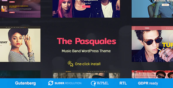 The Pasquales v1.1.0 – Music Band DJ and Artist WordPress Theme Download