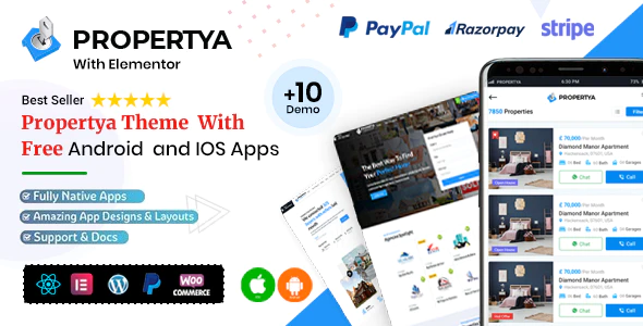 Propertya v1.1.5 Real Estate WordPress Theme Download