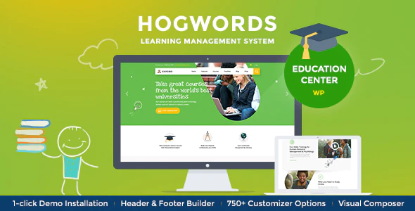 Hogwords v1.2.5 Education Center WordPress Theme Download