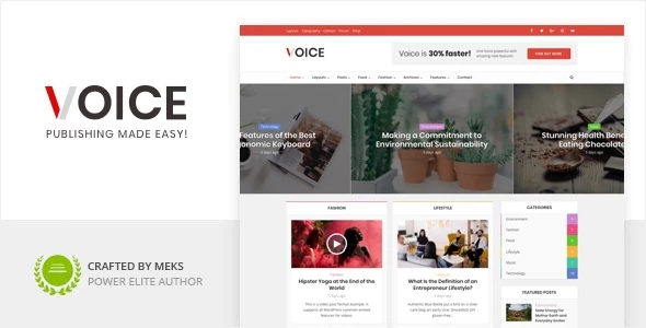 Voice v3.0.2 – Clean News Magazine WordPress Theme Download