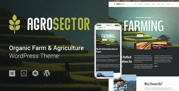 Agrosector v1.4.9 – Agriculture and Organic Food WordPress Theme Download