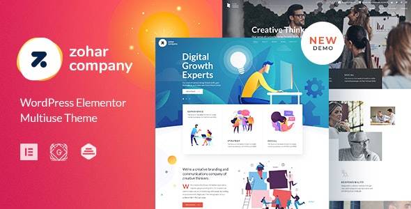 Zohar v1.2.7 – Business Consulting WordPress Theme for Elementor Download