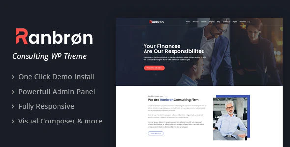 Ranbron v3.2 – Business and Consulting WordPress Theme Download