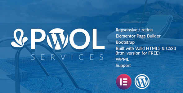 Pool Services WordPress Theme + RTL v3.3 Download