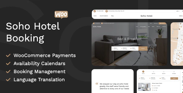 Soho Hotel Booking Calendar v4.2.1 WordPress Plugin Download