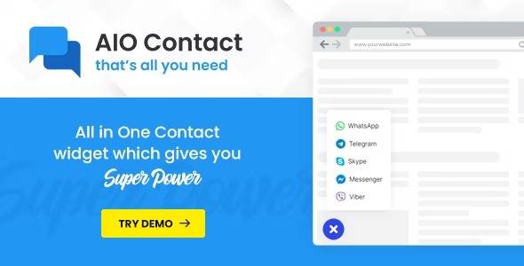 AIO Contact All in One Contact Widget Nulled