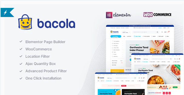 Bacola Grocery Store and Food eCommerce WordPress Theme