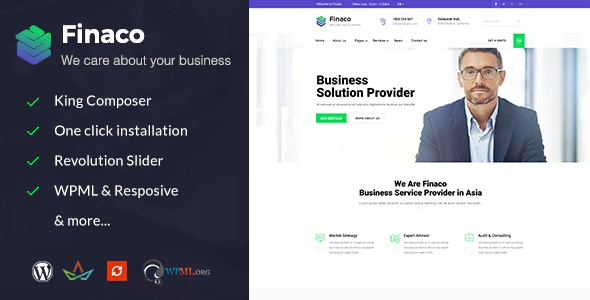 Finaco v2.5 Consulting & Business WordPress Theme Download