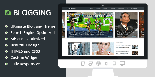 Blogging WordPress Theme by MyThemeShop v3.1.10 Download