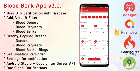 Blood Bank App With Admin Panel & Material Design v3.3.1