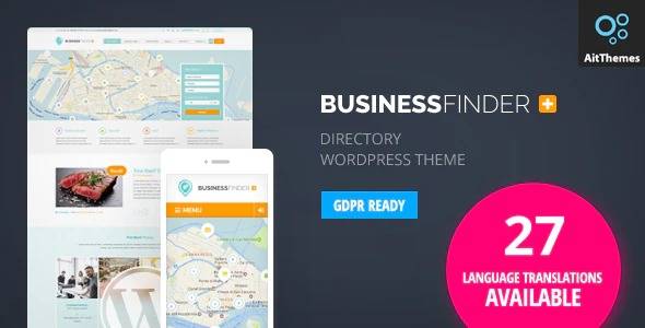 Business Finder v.3.1.15 Directory Listing WordPress Theme Download