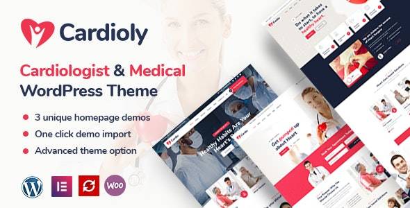 Cardioly Cardiologist and Medical WordPress theme