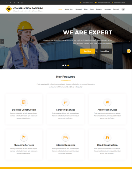 Construction Base Pro WordPress Theme v2.1 Download