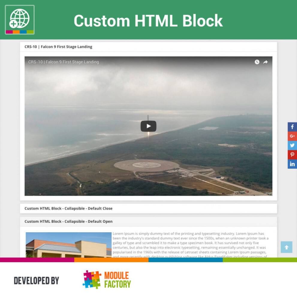 Custom HTML Block