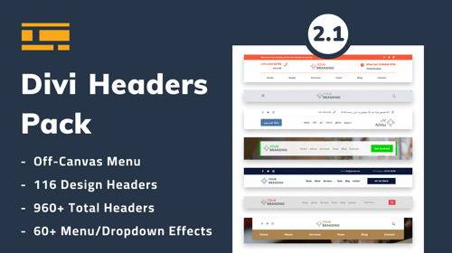 Divi Headers Pack v2.3 WordPress Plugin Download