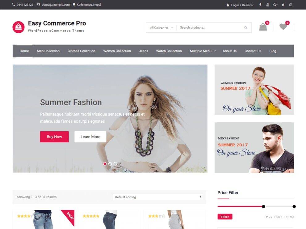 Easy Commerce Pro WordPress Theme v2.1 Download