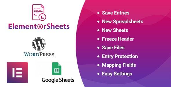 ElementorSheets v4.3 – Elementor Pro Form Google Spreadsheet Addon