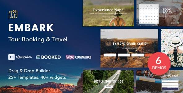 Embark v1.4.4 – Tour Booking & Travel WordPress Theme Download