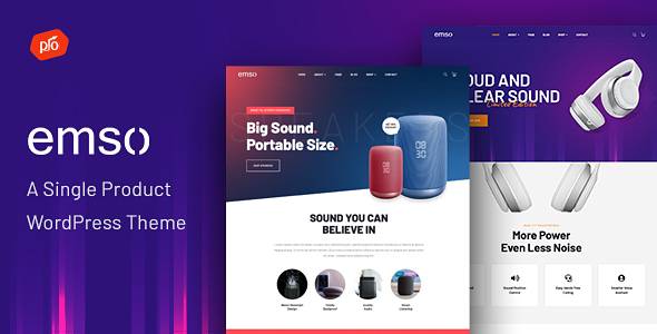 Emso v1.6 – A Single Product Theme