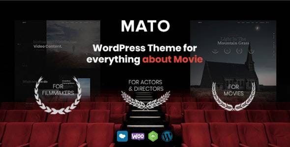 Mato –v1.2.4 Movie Studios and Filmmakers WordPress Theme Download