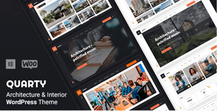 Quarty Architecture Interior Design WordPress Theme Free Download