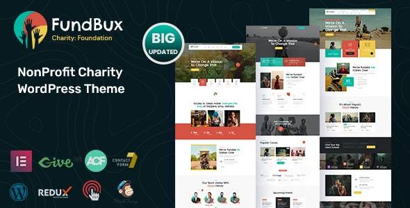 Fundbux v1.5.1 – Charity & Fundraise WordPress Theme Download