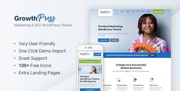 GrowthPress v1.6.3 – Marketing and SEO WordPress Theme (Updated)