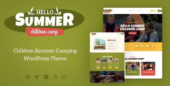 Hello Summer v1.0.12 – A Children’s Summer Camp WordPress Theme