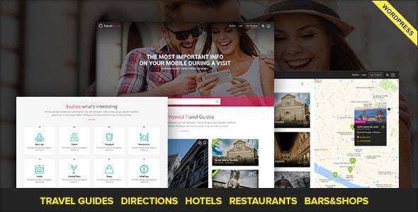 TravelGuide v1.5 – Travel Guides Places and Directions WordPress Theme Download