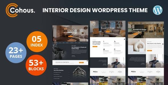 Cohous Interior WordPress Theme v1.0 Dowload