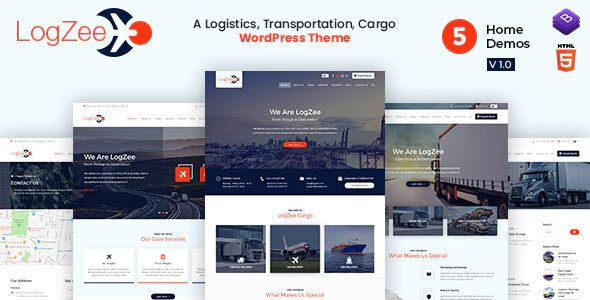 Logzee v1.0 – Logistics Transportation Cargo WordPress Theme Download