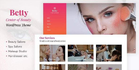 Betty –v1.0 Beauty Salon WordPress Theme Download