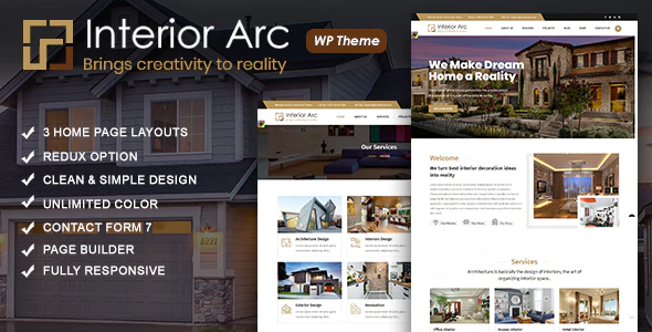 Interior Arc v1.0 – Architecture WordPress Theme Download