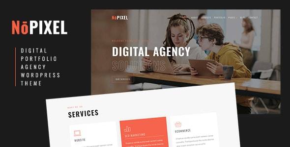 NoPixel v1.0 – Portfolio Agency WordPress Theme Download