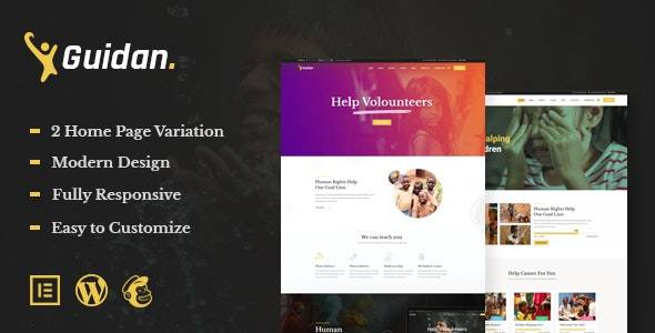 Guidan v1.0 – NonProfit Charity WordPress Theme Download