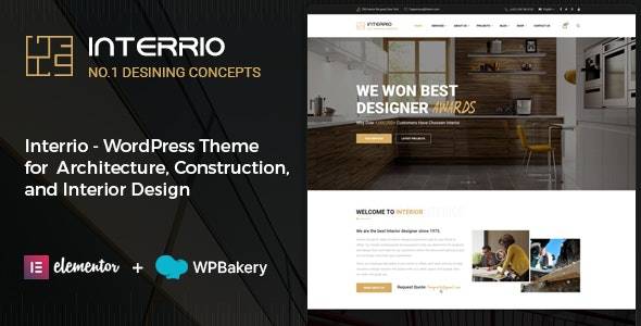 Interrio 2.4 – Architecture and Interior Design WordPress Theme Download