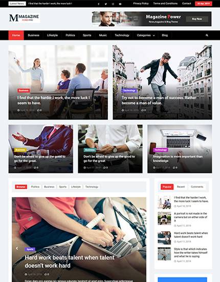 Magazine Power Pro WordPress Theme